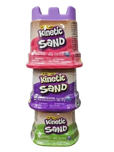 Lote de 3 arena cinética 5 oz rosa, verde, púrpura - Imagen 1 de 3