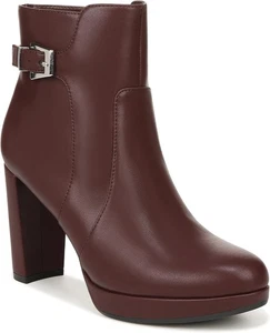 Botas para mujer Naturalizer Braxton Cabernet Sauvignon rojo oscuro nuevas/sin caja 10W - Imagen 1 de 1