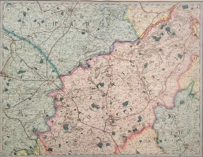 Ordnance Survey – Sheet 32 – 1855 Cruchley Engraved Map – Warwickshire & Banbury - Image 1 of 4