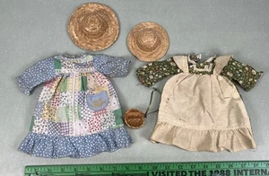 Vintage Holly Hobbie bambola vestito floreale cappello di paglia cesto anni 70 - Foto 1 di 8