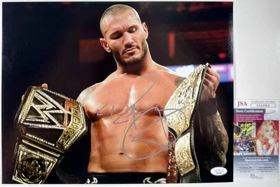 Foto autógrafa auténtica firmada por Randy Orton de la WWE The Viper certificado de autenticidad RKO JSA Foto 1 de 4