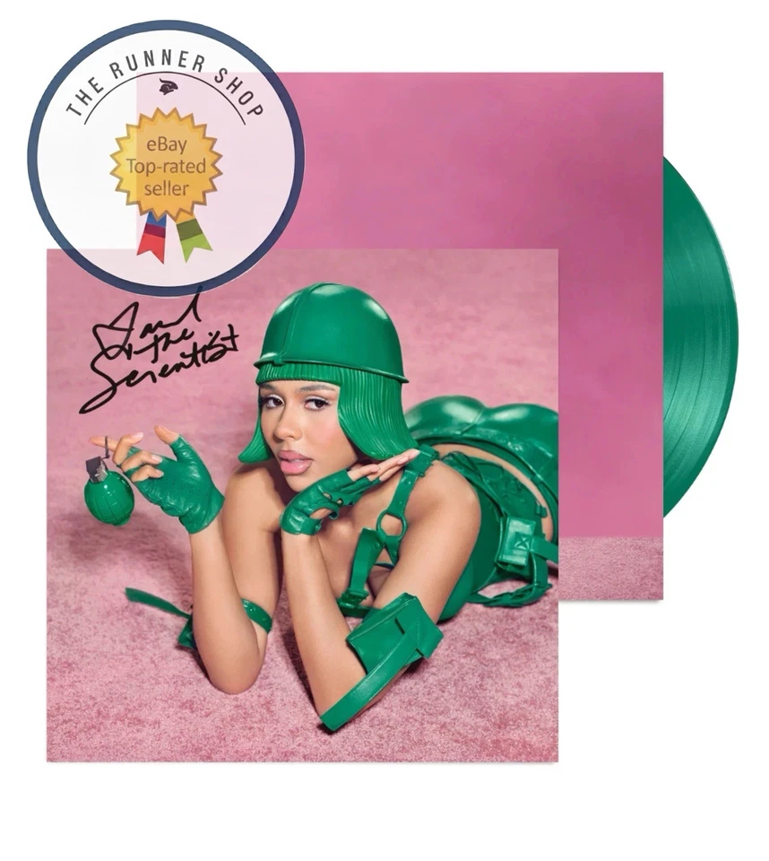 Mariah The Scientist HEARTS SOLD SEPARATELY GREEN SIGNED ART CART VINYL IN HAND✅ - Image 1 of 1
