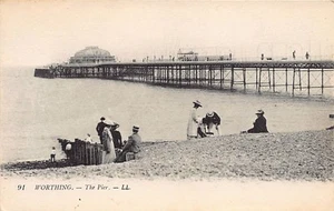 England - WORTHING - The Pier - Publ. Levy L.L. 91 - Picture 1 of 2