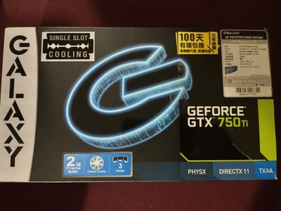 Placa de Vídeo Gráfica GALAXY NVIDIA GeForce GTX750Ti 2GB Novo Estoque Antigo Vendedor dos EUA - Imagem 1 de 4