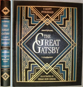 THE GREAT GATSBY by F Scott Fitzgerald Easton Press Leather Signed by Artist - Picture 1 of 11
