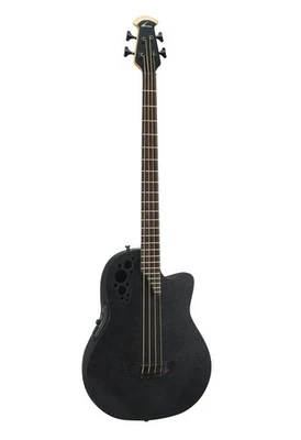 Bajo acústico/eléctrico Ovation Elite de 4 cuerdas - negro Foto 1 de 4