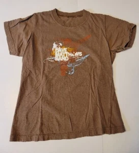 Dave Matthews Band Brown T-Shirt Crop Tip Women's Medium Kids Large DMB Vintage? - Picture 1 of 4