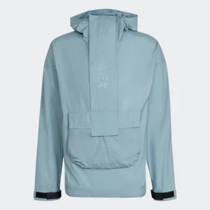 Adidas Terrex Anorak Jacket Mens Blue/Grey (RefX3) - Picture 1 of 1