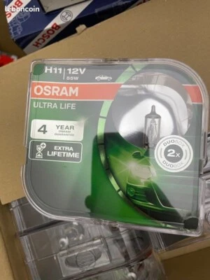 Lot de 2 ampoules h11 d'origine Osram Ultra Life garantie 4 ans - Photo 1/3