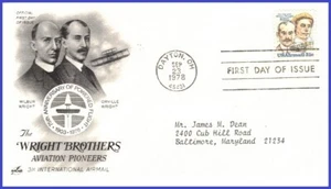 USA3 #C91 ADDR PCS ARTCRAFT FDC Wright Brothers - Foto 1 di 1