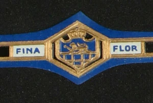 336AM-VITOLA Antigua-Old Cigar Band-Marca FLOR FINA - Imagen 1 de 3