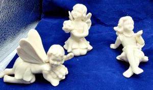 K&B SET OF 3 PORCELAIN fairies - Picture 1 of 7