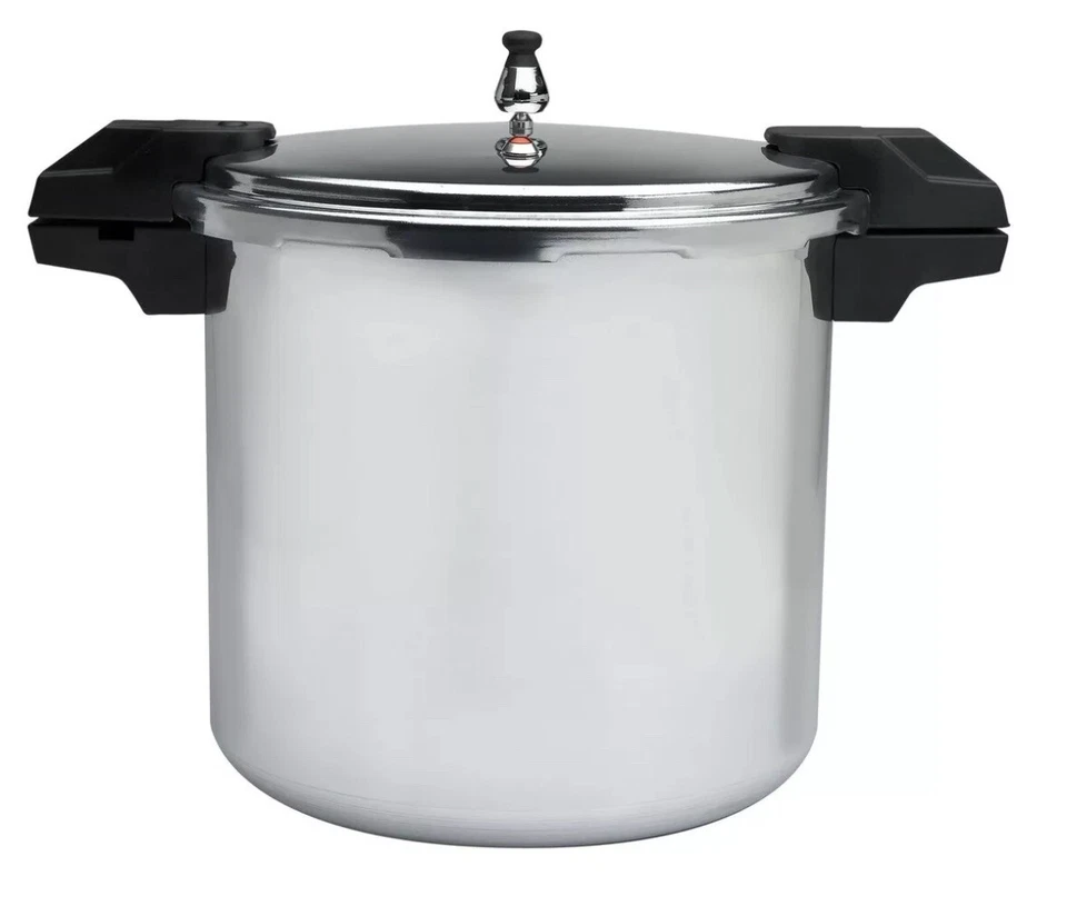 Olla a presión Mirro 92122B aluminio pulido 5/10/15 PSI / 22 cuartos 20,8 L Foto 1 de 4
