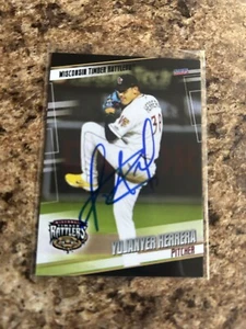 Yujanyer Herrera Firmado 2024 Wisconsin Timber Rattlers Equipo Set Cerveceros # 09 - Imagen 1 de 1