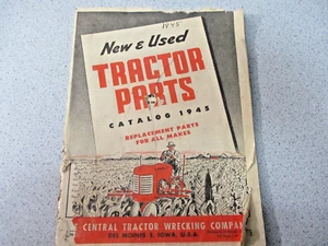 1945 Traktorteile Mitteltraktor Wrack Co Katalog / mit Bestellformular - Bild 1 von 4
