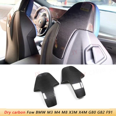 Dry Carbon Seat Back Covers For BMW G80 M3 F91 F92 F93 M8 F97 X3M F98 X4M 2020+ Foto 1 de 4