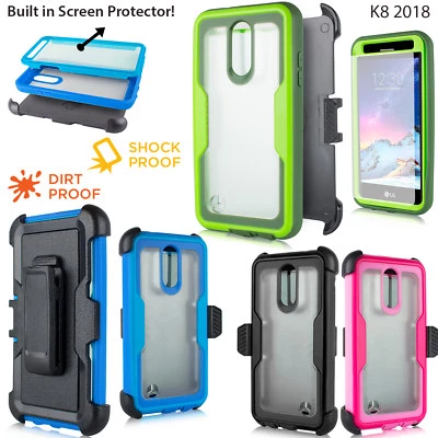 LG K8 2018, ARISTO 2, Aristo 2 Plus / Capa protetora coldre resistente tela embutida  - Imagem 1 de 2