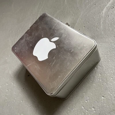 Vintage Apple MAC Logo Computer Lunchbox Tin Employee Promo Container 1990s - Image 1 of 4