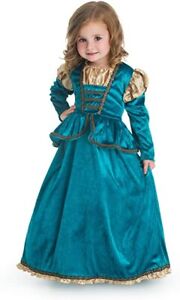 Little Girls Merida Costume from Disney movie Brave W/Wig Size 3-5 Years