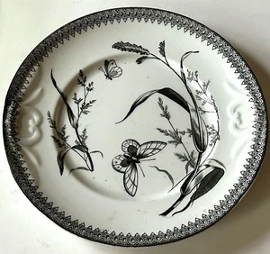 Antique Aesthetic Movement 1878 SUMMER TIME Butterflies Plate T&R Boote England - Picture 1 of 9