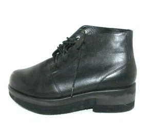 Mt Emey Black Leather Women's Orthopedic Ankle Boots Comfort Care Size 6.5 - Picture 1 of 9