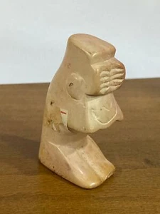 Vintage Figure Hand Carved Animal Frog Marble Sculpture Home Decoration ART - Picture 1 of 6