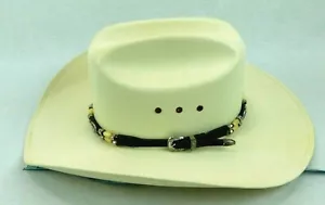 Resistol Vinilocote Paja Vaquero Niña Sombrero Occidental Grande 7 Latigo Sombrero Natural - Imagen 1 de 12