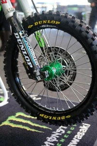 DIRT BIKE Tyre Lettering For DUNLOP MOTORCYCLE Tyre Decal Stickers MOTOCROSS 8x - Picture 1 of 3