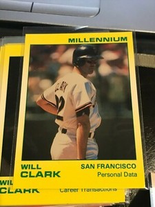 1991 star millennium #54 Will Clark giants/1000! wc22