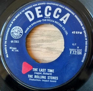 THE ROLLING STONES THE LAST TIME 7" SINGLE DECCA (1965) VG+ BEAT ENGLAND - Bild 1 von 3