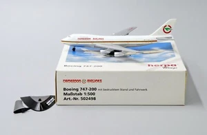 Cameroon Airlines B747-200 Reg: TJ-CAB Herpa Scale 1:500 Diecast 502498 - Picture 1 of 8