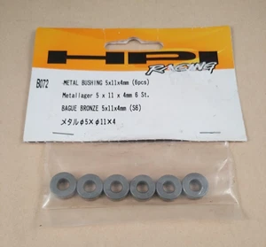 HPI Racing B072 Metal Bushing 5 X 11 X 4mm 6 pcs RS4 Nitro RC Car Parts - Picture 1 of 3