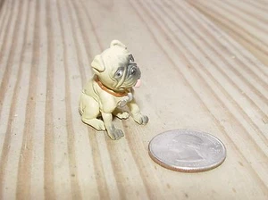 LITTLE PUG DOG SITTING G SCALE 1/18TH OR 1/24TH SCALE DIORAMA ACCESSORY! - Picture 1 of 3