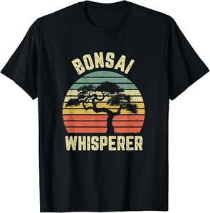 Bonsai Shirt lustig japanischer Bonsai Baumflüsterer Geschenk Unisex T-Shirt - Bild 1 von 3