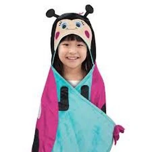 Best Brands INC Bear Kids Hooded Throw Blanket - Lady Bug - Picture 1 of 2