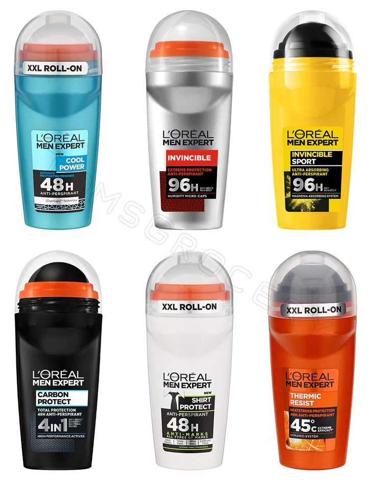 L'OREAL Men Expert Roll On Deodorants Anti Marks Invincible Sport Loreal - Image 1 of 1