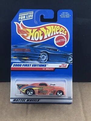 Hot Wheels, 2000 First Editions, ‘41 Willys #74, 1/64, COMB SHIP $1 PER MULT - Image 1 of 3