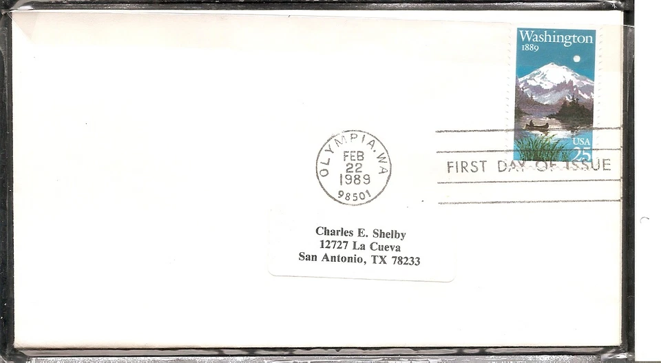 US SC# 2404 Washington Statehood FDC. No Cachet.. - Image 1 of 1