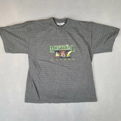 Мужская футболка White Stag Montreal Canada размер Large серый хлопок - Изображение 1 из 4