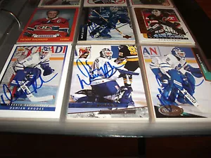 DAMIAN RHODES AUTOGRAPHED 1991-92 UPPER DECK # 364 TORONTO MAPLE LEAFS  - Picture 1 of 1