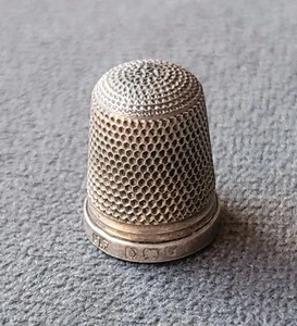 Antique James Fenton Miniature Thimble Sterling Silver - Picture 1 of 4