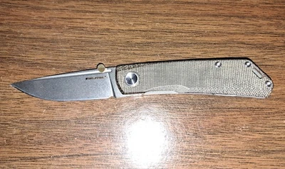 Luna Boost knife by Real Steel ; has Micarta scale and titanium framelock - Image 1 of 4