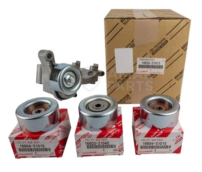 Ruedas locas y tensores de correa originales OEM para TOYOTA 4RUNNER TACOMA FJ TUNDRA V6 1GRFE Foto 1 de 3