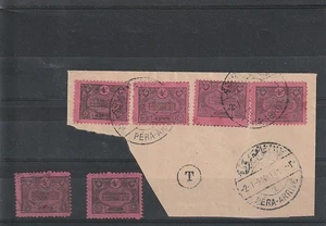 TURQUIE 1913  TAXES    MI 33 à 38    NON EMIS  OBLITERES     R     T 1143 - Imagen 1 de 1