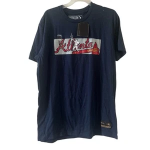 Camiseta Baseballism Atlanta Braves Azul Marino Talla Grande - Imagen 1 de 12