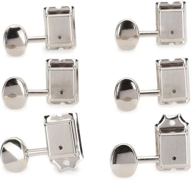Gotoh SD91 Tuners - 6-in-line Nickel with Metal Buttons - Image 1 of 4