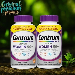 Centrum Silver Women 50+ Multivitamins 275 Tablets (pack of 2) Expiry 11-2026 - Picture 1 of 8