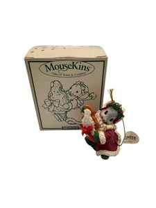 Vintage Midwest of Canon Falls Mousekins Mouse in Santa Suit Christmas Ornament - Picture 1 of 2