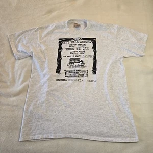Vintage Tombstone Undertakers Mens XL T Shirt Single Stitch We Use Pine Coffins - Picture 1 of 10