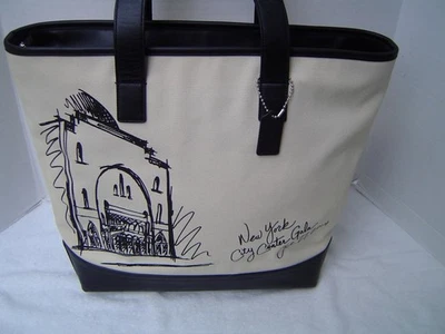 AUTHENTIC COACH CANVAS 2014 NYC CENTER GALA TOTE #260 OF 300 EUC  MENS/UNISEX - Image 1 of 4